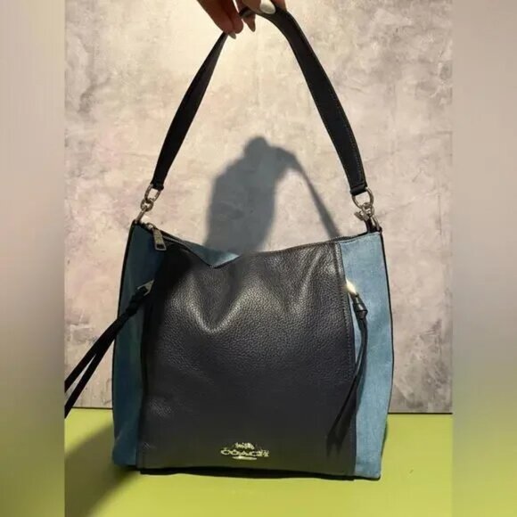 Coach Marlon Hobo Denim 2020 - EUC - Picture 3 of 9